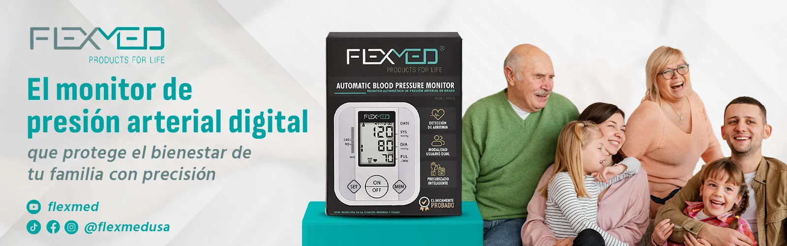 Línea de Tensiómetros Digitales Flexmed